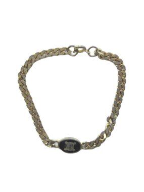 Celine Bracelet Bangle Logo Gold